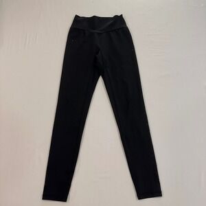 Buffbunny Collection Rhinestone Leggings Women Size Small Black V-Waist | Sporty